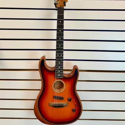 Fender Acoustasonic Telecaster Made In USA, Sunburst with Gig Bag - Pre Owned image 1