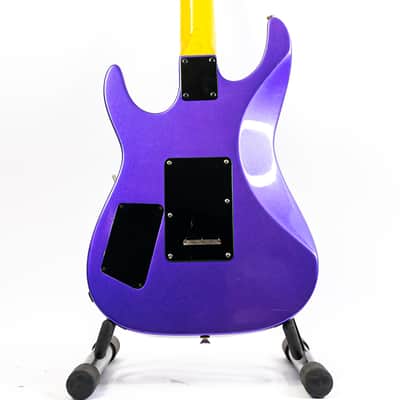 Metallic Purple Partscaster Super Strat Geometric Shapes w/ Kramer Neck, Dean Body, Hamer USA Pickup, Floyd Rose image 16