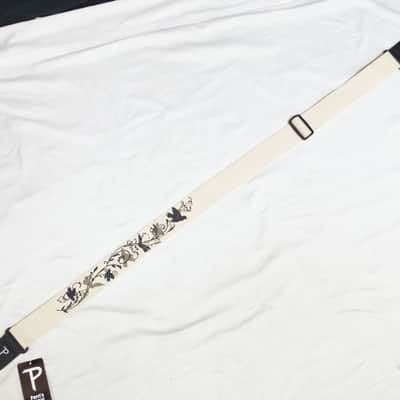 PERRI's Birds and Vines cotton Guitar Strap NEW - Leather ends - 2" wide Bild 3