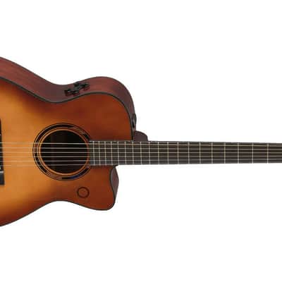 Yamaha TAS3C TransAcoustic Concert Size Acoustic/Electric Guitar with Gigbag - Sand Burst image 3