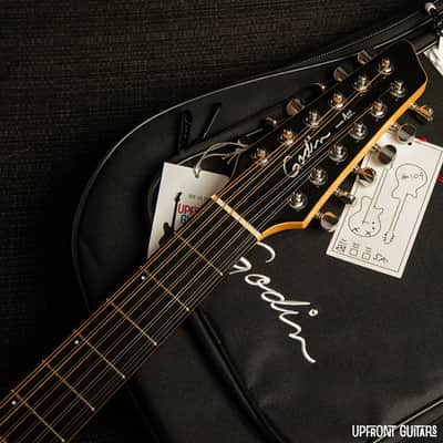 Godin A12 Black HG SF 12-String Electric Guitar w/Gig Bag image 7
