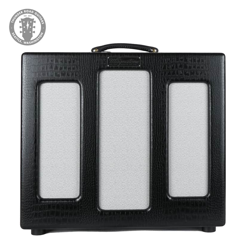 New Magnatone Varsity Reverb Limited Edition Cathedral Black image 1