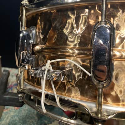 Tama - 5.5x14" Hammered Bronze Snare Drum 2000s image 4
