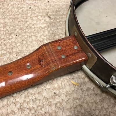 Vintage MIJ Teisco Telestar Stamped Tin Toy Guitar Banjo image 6