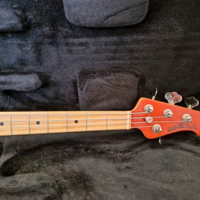 Ernie Ball Music Man StingRay 4 H with Maple Fretboard 1999 - 2018 - Lava Pearl image 7