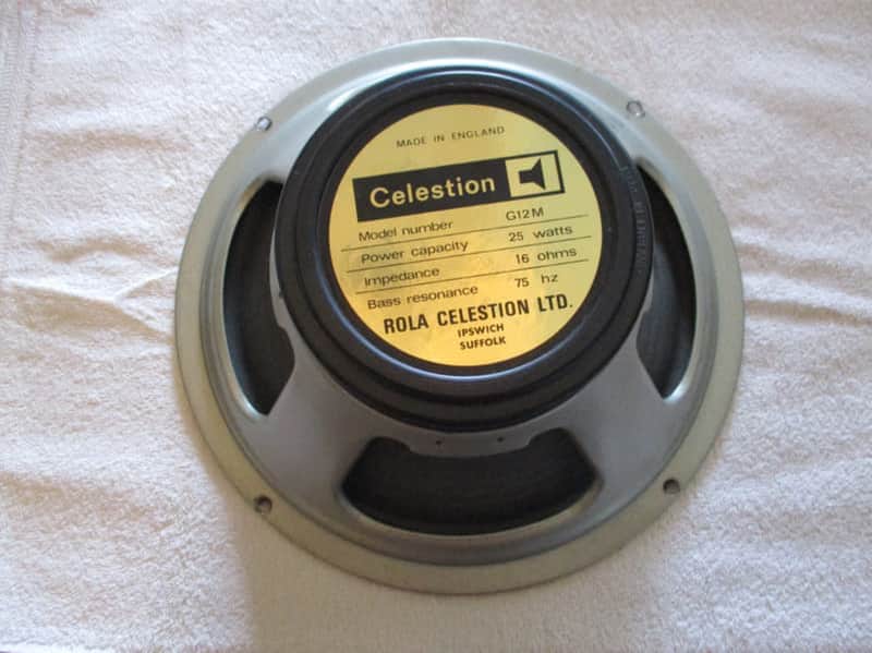 1978 Celestion Blackback G12M; 25 watt; 75hz; 16ohm; 1777 cone repaired #1 image 1