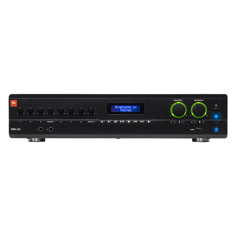JBL VMA260 8-Input Commercial Powered Mixer with Bluetooth image 1