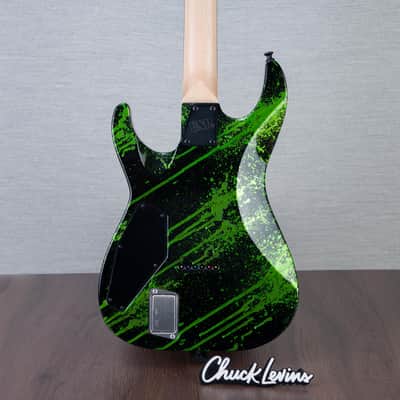 ESP USA M-II HT Electric Guitar - Alien Blood Splater - #US24803 image 5
