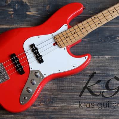 Brian by Bacchus BJB-380 Jazz Bass 1997-2000 Red image 6