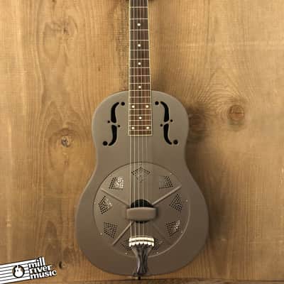 National Delphi Resonator Resophonic Guitar Taupe 1998 w/ OHSC image 3