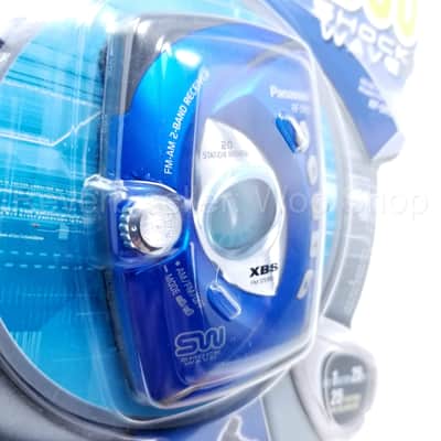 NEW Panasonic RF-SW50 Shockwave Portable Radio (Blue) Sealed + Earphones & Arm Belt image 2