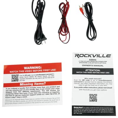 Pair Rockville ASM4 4" Studio Monitor Computer Speakers w/Bluetooth+Riser Stands image 13
