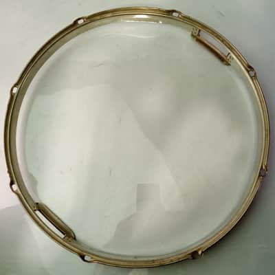 Slingerland 15" Nickel Radio King Resonant Snare Drum Rim/Hoop Riveted Gates 40s image 7