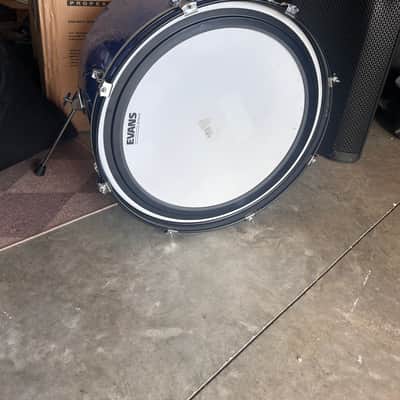 Ludwig Blue Sparkle 22”x14” Bass Drum Open 2000s image 3