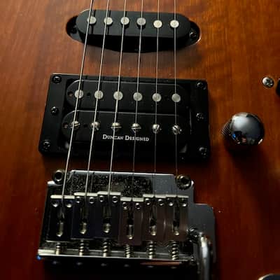 Fender Squier Deluxe Series Satin Trans Fat Strat Solid Mahogany Body – 2005 image 3