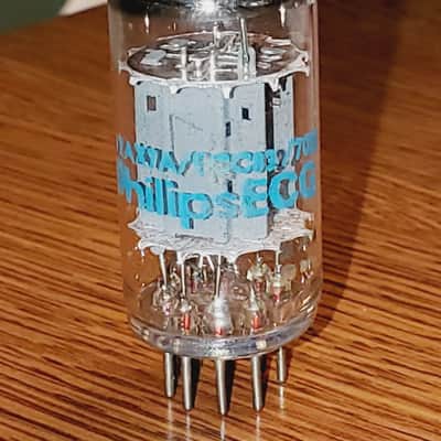 7025/12AX7A Philips Smooth Long Plate MaxiPreamp2/TV7 tested (1) tube lot image 1