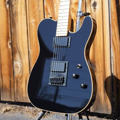 Schecter USA CUSTOM SHOP PT Black/Maple Neck 6-String Electric Guitar w/ Case (2025) image 9