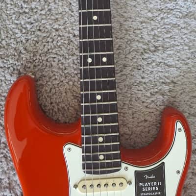 Mint Fender Player II Stratocaster, Rosewood Fingerboard, Coral Red Finish - MIM image 7