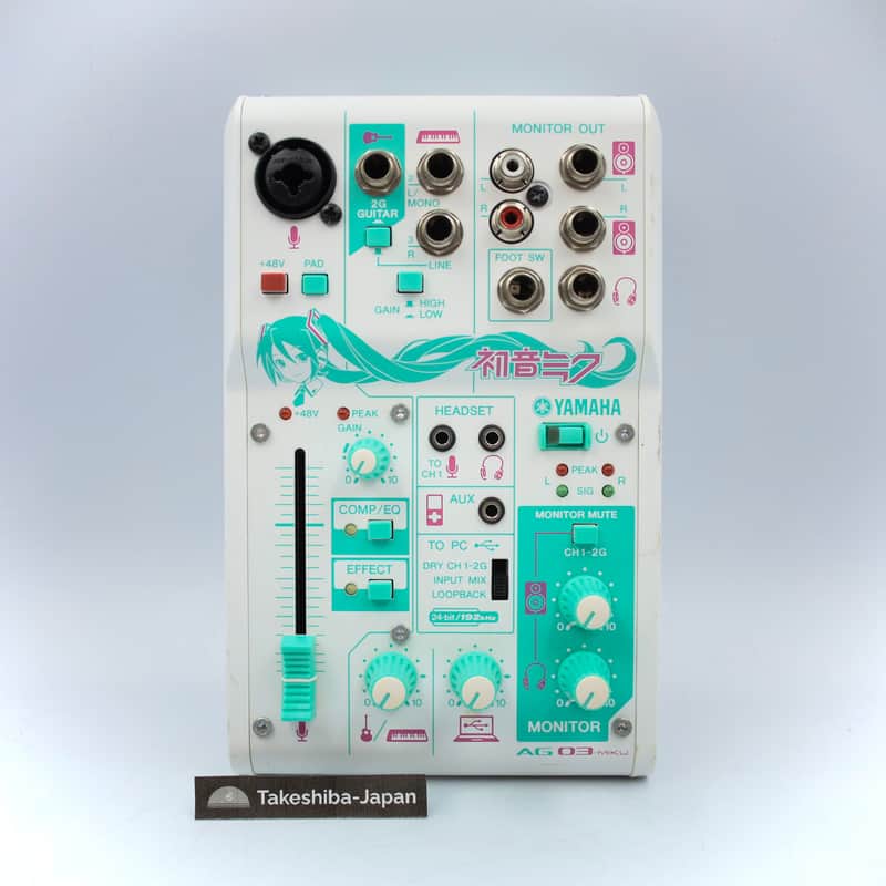 Yamaha AG03-MIKU Hatsune Miku Limited Edition Webcasting Mixer 3