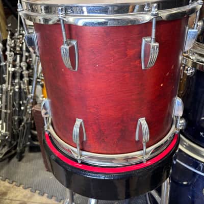 Ludwig Mahogany blue olive badge 12 inch Tom Drum image 3