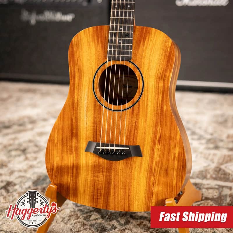 Taylor BTe-Koa Baby Taylor Acoustic/Electric Guitar with Gig Bag image 1