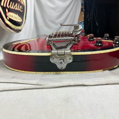 Univox Coily U1825 Hollow Body Guitar MIJ Made In Japan Vintage Redburst - AS IS! needs new nut image 18