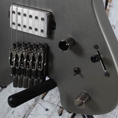 Ibanez QX52 Headless Solid Body Electric Guitar Metallic Gray Matte with Gig Bag image 5