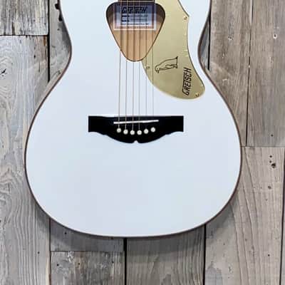 2021 Gretsch Guitars G5021WPE Rancher Penguin Parlor Acoustic/Electric White, Support Indie Music ! image 2