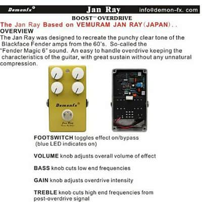 Demon FX J Y Overdrive Captures Those Classic Tones image 6