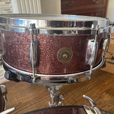 Gretsch 60’s Progressive Jazz Burgundy Sparkle Drum Set image 6