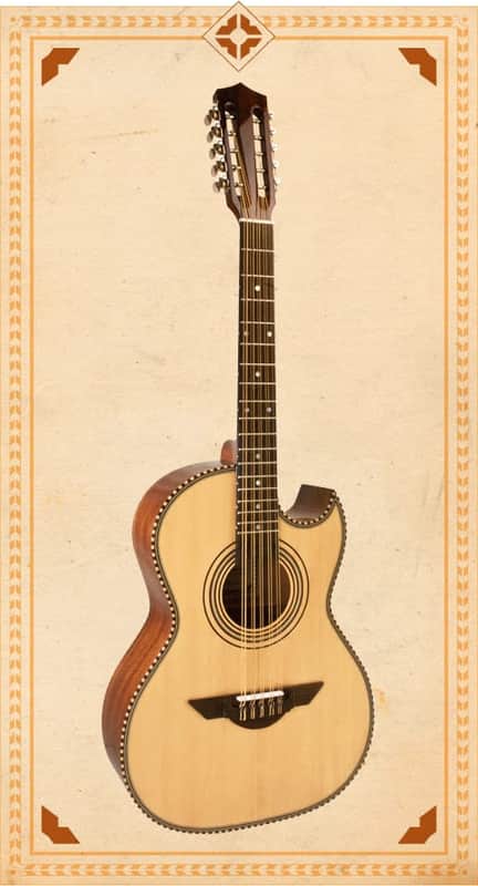 H. Jimenez LBQ1E Standard Series Bajo Quinto - Natural image 1