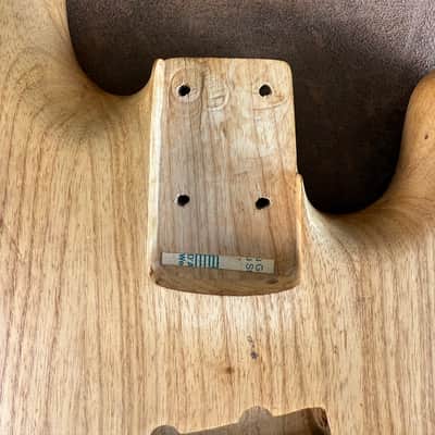 Handmade P bass body with slant J pickup routes image 3