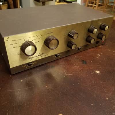 Dynaco PAS-2 Gold stereo tube hifi preamp PAS2 Dynakit 1960s - gold and brown image 1