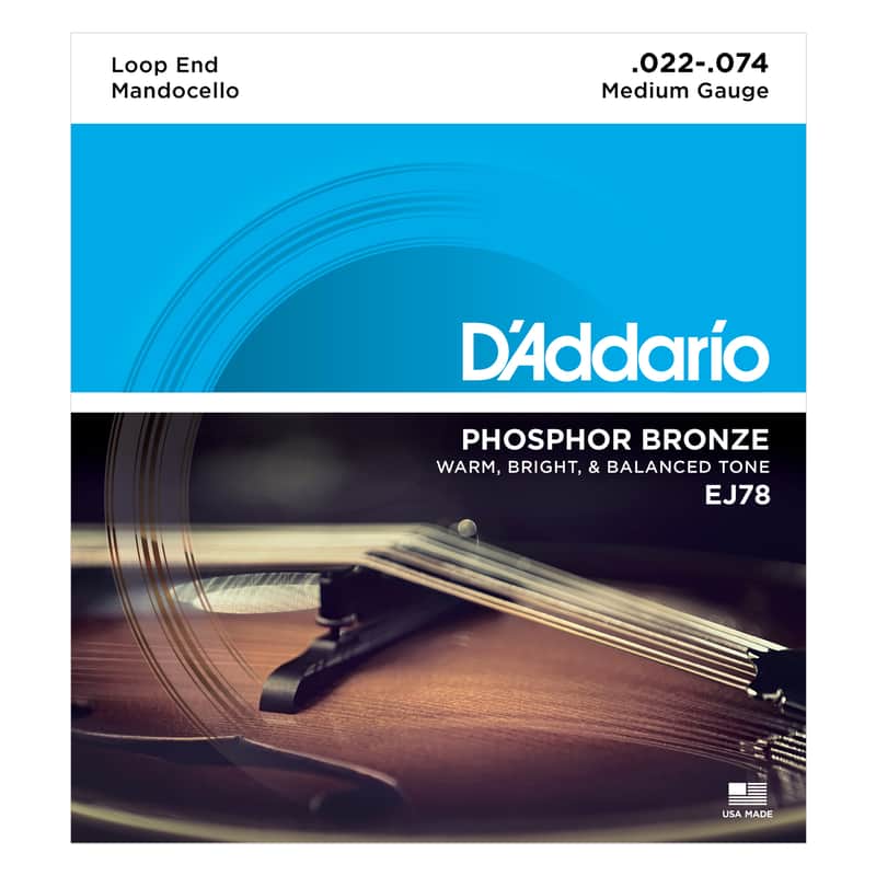 D'Addario J78 Phosphor Bronze Mandocello Strings 22-74 image 1