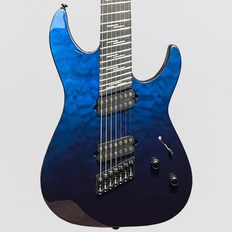 Schecter Reaper-7 Elite Multiscale 7 String Electric Guitar - Deep Ocean Blue image 1