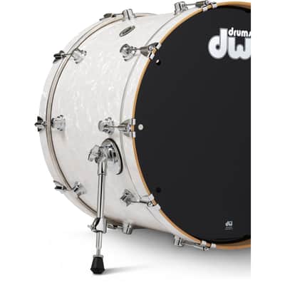 Drum Workshop DWe 5-Piece Drum Kit Bundle - White Marine Pearl Finish Ply image 2
