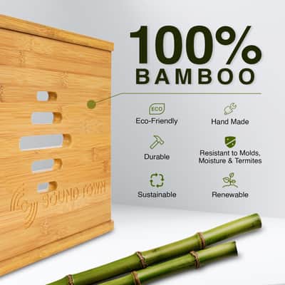 STBR-6U | DIY 6U Solid Carbonized Bamboo Studio Rack w/ 14.2" Depth, Ventilation for Recording Room, PA/DJ Equipment, Home Audio image 6