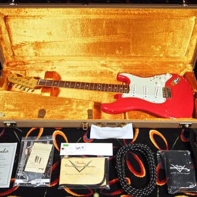 2014 Fender Stratocaster 1963 Custom Shop 63 Strat Relic ~ Dakota Red image 13