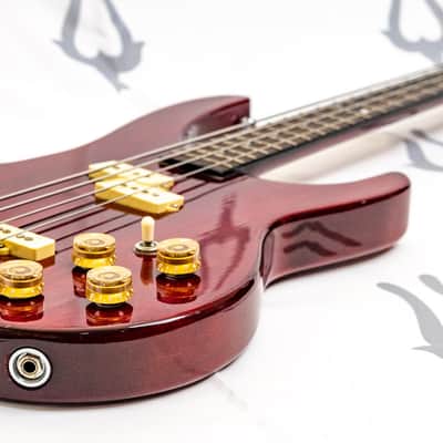 1981 Washburn SB40, SB-40 Bass Wine Red Neckthrough image 15