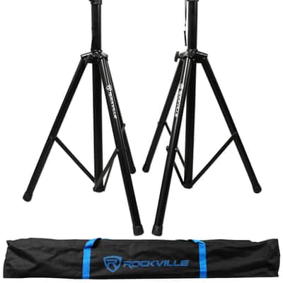 (2) Rockville SPGN154 15" 1600W DJ PA Speakers+Power Amplifier+Stands+Cables image 25