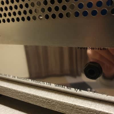 Marshall JCM25/50 "Silver Jubilee" Model 2555 2-Channel 100-Watt Guitar Amp Head and Cabinet 1987 - 1988 - Silver with Travel Cases image 12