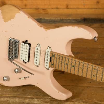 Charvel Pro-Mod Rick Graham DK24 2PT CM - Maple - Worn Shell Pink image 5