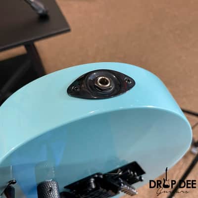 Balaguer Select Series Diablo Retro 27 FR Electric Guitar w/ Bag-Gloss Solid Cerulean Blue image 17