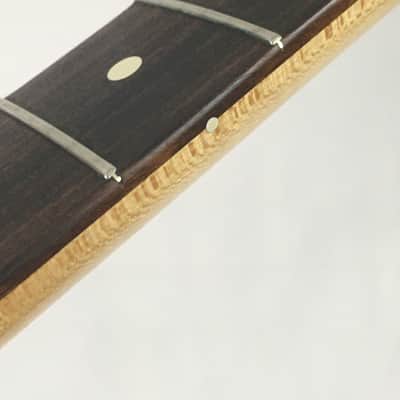Vintage Fender Lefty Standard Stratocaster Neck 2001 Relic Strat Rosewood + Upgraded American Vintage Bone Nut image 5