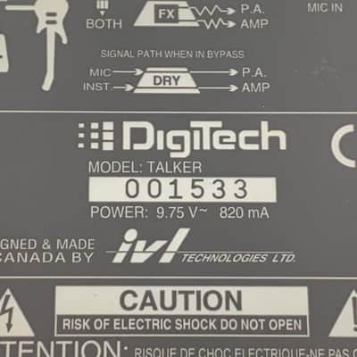 DigiTech TALKER 2010s - Silver - with original box TGHM image 7
