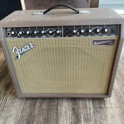Fender Acoustasonic 30 DSP 2-Channel 30-Watt 1x8" Acoustic Guitar Amp with Onboard Effects 2004 - 2011 - Brown image 2