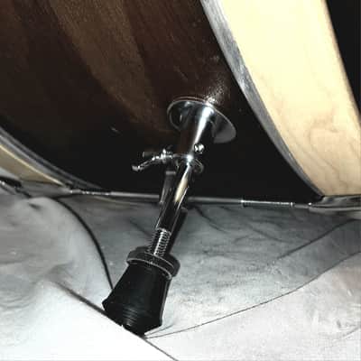 MAHOGANY 24" BASS DRUM-C VIDEO (3/16" THICK W/ RINGS) 1887 BADGE-BUYER PAYS SHIPPING! image 7