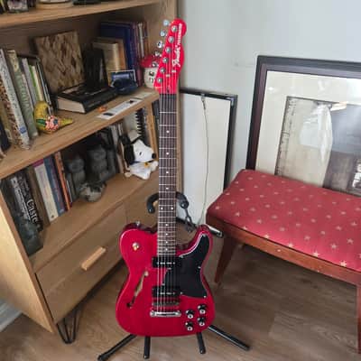 Fender Jim Adkins JA-90-Telecaster Thinline - Red Upgrades image 1