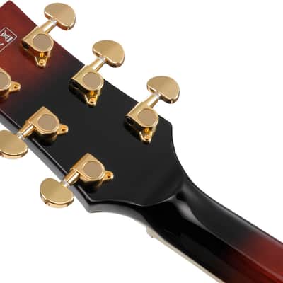 Ibanez AM Artstar 6 String Electric Guitar w/Case - Dark Brown Sunburst (AM153QADBS) image 3