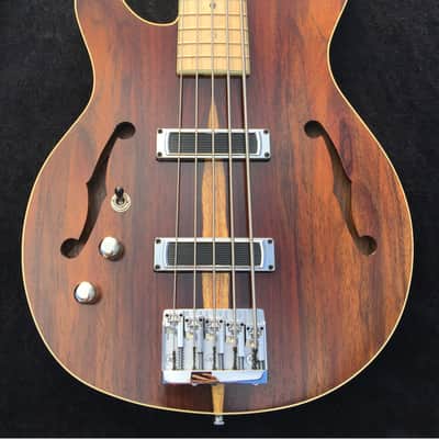 Wrong Way Customs Rosewood 5 String Rosewood Left Handed Bass Guitar Lefty image 2